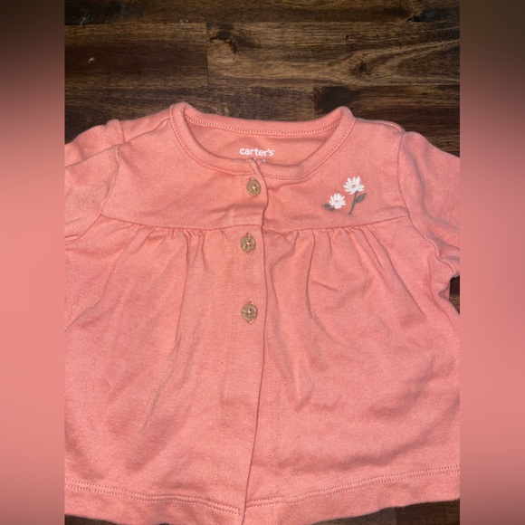 NWOT 6M Baby Girl Button Up Sweater - Picture 3 of 6